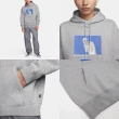 【NIKE 耐吉】帽T SB Sweatshirts 男款 灰 藍 內刷毛 寬鬆 抽繩 連帽上衣(FN2557-063)