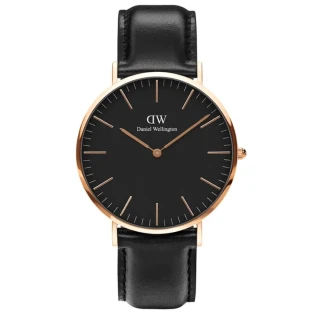 【Daniel Wellington】Classic Sheffield 沉靜紳士皮革腕錶40mm(DW00100127)