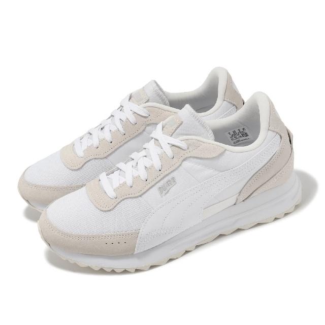 【PUMA】休閒鞋 Road Rider SD 男鞋 女鞋 米白 白 皮革 麂皮 抓地 復古 情侶鞋(397377-05)