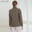 【EPISODE】復古帥氣修身斜紋羊毛西裝外套135002