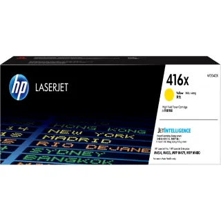 【HP 惠普】官方直營 LaserJet 416X 黃色原廠碳粉匣(W2042X)