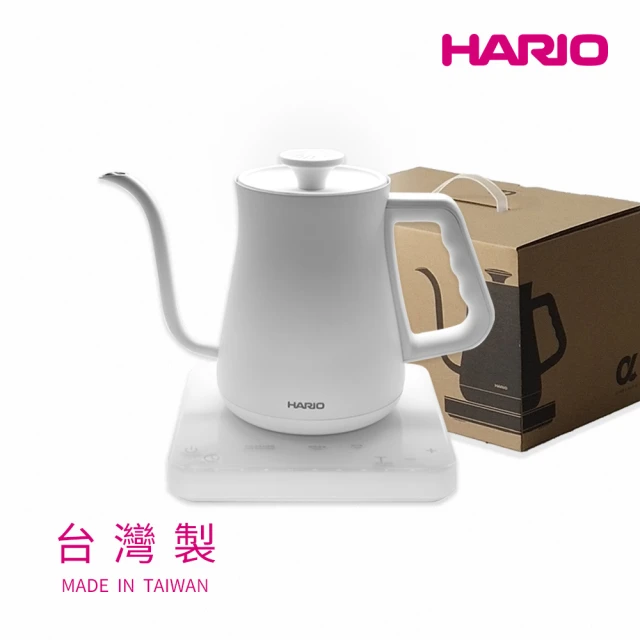 HARIOHARIO 阿爾法溫控細口壺 手沖壺 EKA-65-TW 650ml(手沖壺 快煮壺 控溫壺)