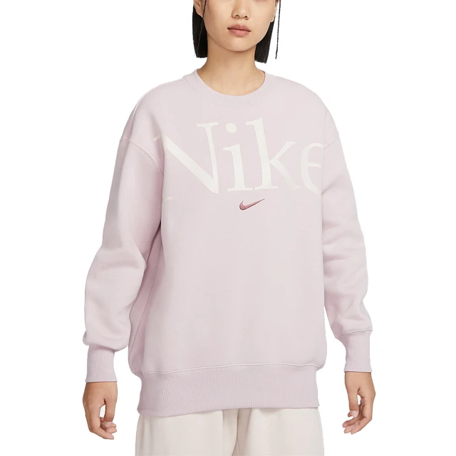 NIKE 耐吉 圓領長袖T恤 AS W NSW PHNX FLC OS LOGO CREW 女 - FN3655019