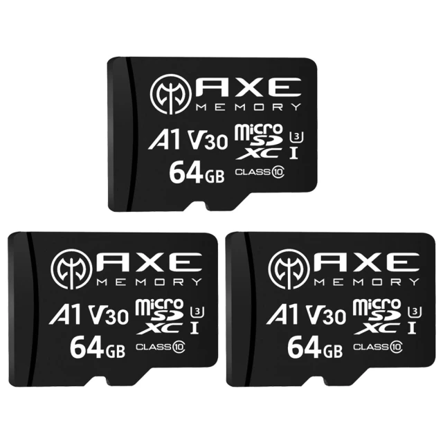 AXE MEMORY MicroSDXC 128GB*3入組