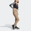 【adidas 愛迪達】Button Ls 女 長袖 短版上衣 運動 休閒 鈕扣 時尚 穿搭 棉質 亞洲版 黑(IC5473)