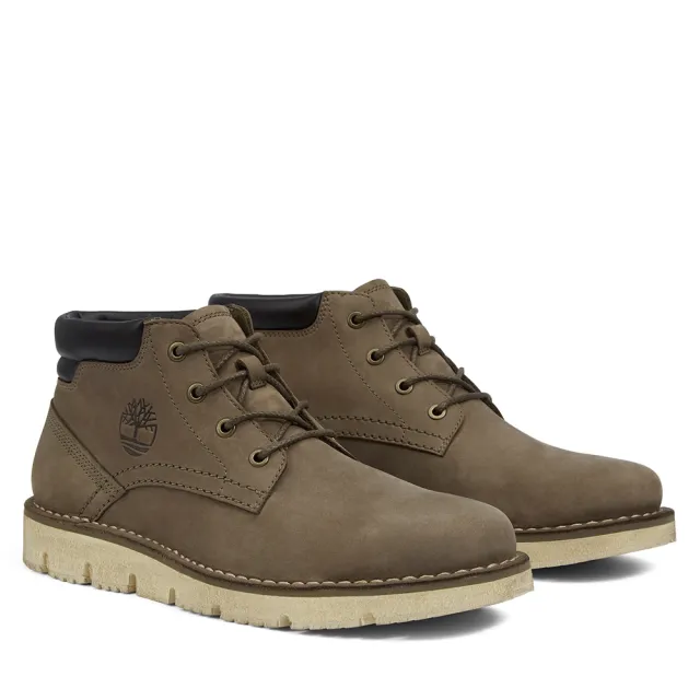 【Timberland】男款棕綠色中筒休閒靴(A2BGA901)