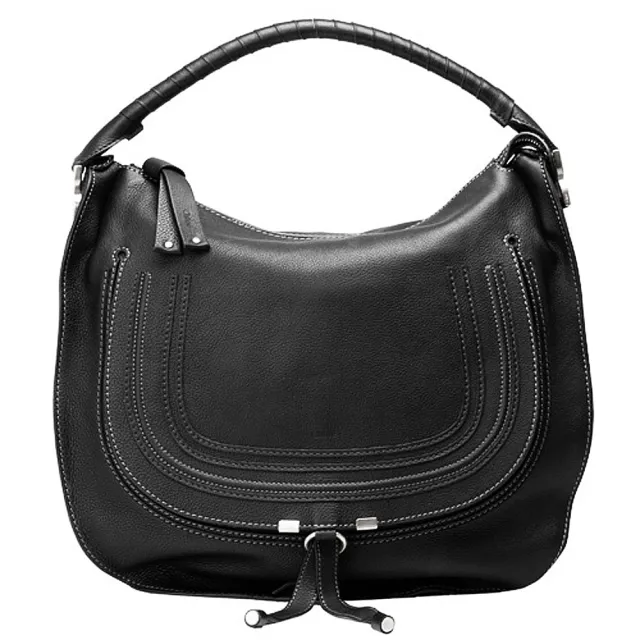 【Chloe’ 蔻依】經典Marcie Large Bag小牛皮單把手提肩背包(黑-大3S0854-161-001)