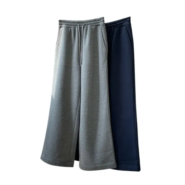 【巴黎精品】現貨+預購 休閒褲闊褲長褲(韓版時髦寬鬆高腰女褲子2色a1ea8)
