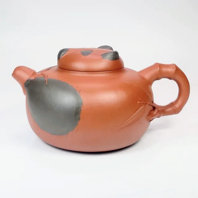 【創藝工坊】熊貓壺 實力派青年陶手(400cc 宜興紫砂壺 收藏級美品)