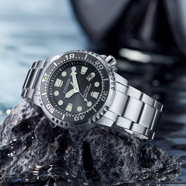 【CITIZEN 星辰】PROMASTER系列 Marine 光動能潛水腕錶 錶 週年慶 雙11 (BN0167-50H)