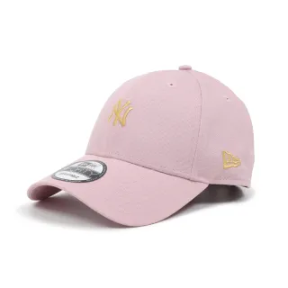 【NEW ERA】棒球帽 MLB 粉 黃 940帽型 可調式帽圍 紐約洋基 NYY 小標 老帽 帽子(NE13957215)