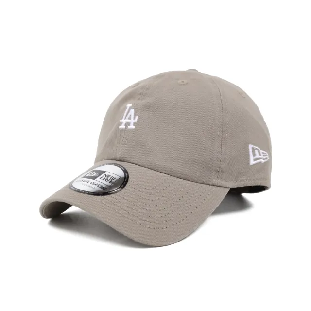 NEW ERA】棒球帽Casual Classic MLB 棕白可調式帽圍洛杉磯道奇LAD 老帽 