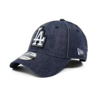【NEW ERA】棒球帽 MLB 藍 銀 940帽型 可調式帽圍 洛杉磯道奇 LAD 牛仔 丹寧 老帽 帽子(NE13957194)