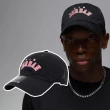 【NIKE 耐吉】棒球帽 Jordan Club 黑 紅 可調式帽圍 刺繡 喬丹 老帽 帽子 男女款(FV5301-010)