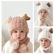 【艾比童裝】絨毛熊熊圍巾帽子套組(配件系列 A10-33)