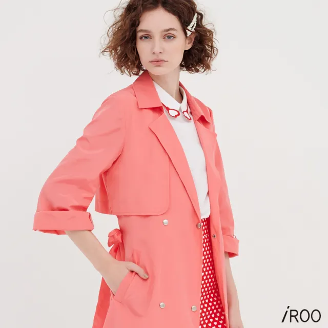 【iROO】基本風衣外套