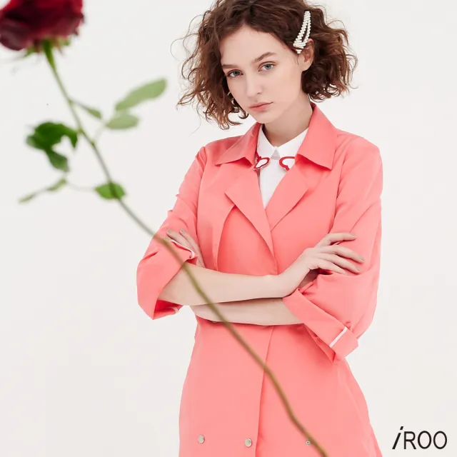 【iROO】基本風衣外套