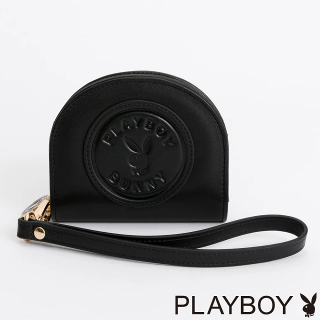 PLAYBOY 零錢包附手挽帶 Minimalist系列(黑色)