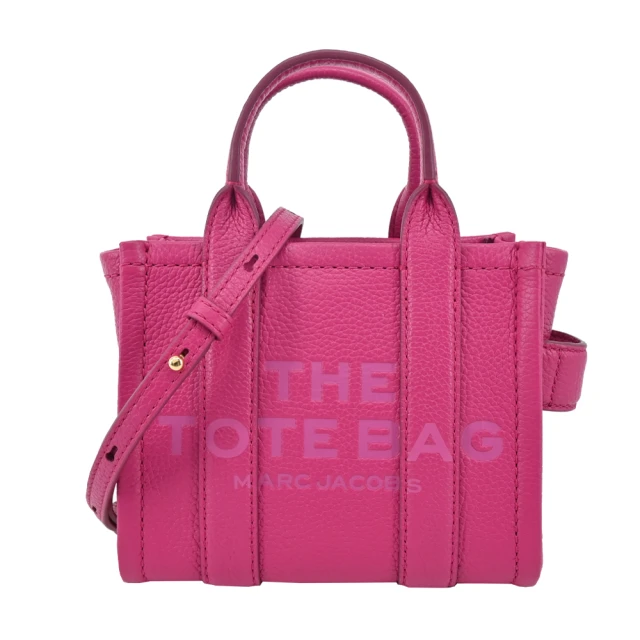 MARC JACOBS 馬克賈伯MARC JACOBS 馬克賈伯 THE LEATHER MINI TOTE 皮革兩用托特包(迷你/芭比粉)