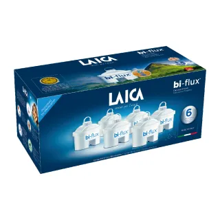 【LAICA 萊卡】義大利原裝進口 bi-flux高效雙流濾芯(1年份濾芯組合 共6入)