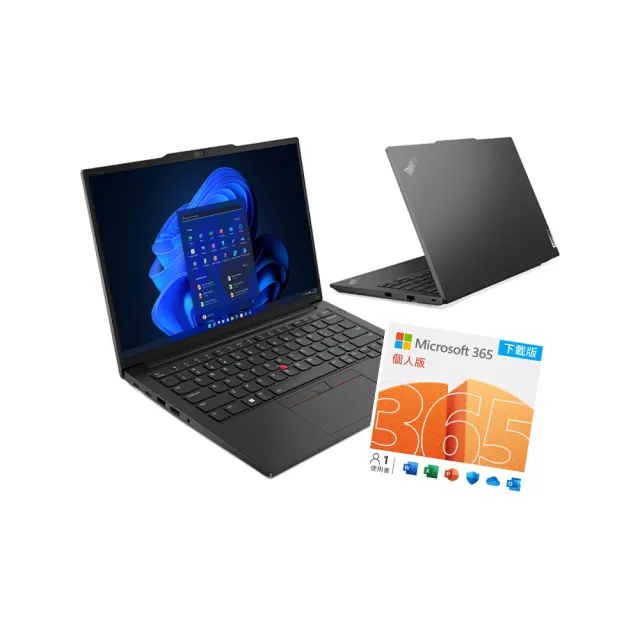 【ThinkPad 聯想】微軟M365組★14吋i5商用筆電(E14/i5-1340P/8G/512G/Non-OS)