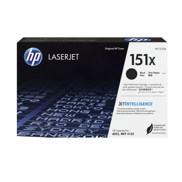 HP 惠普 LaserJet 151X 黑色原廠碳粉匣(W1510X)