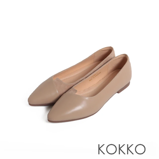 KOKKO 集團 雅致慵懶感微方頭低跟穆勒鞋(棕色) 推薦