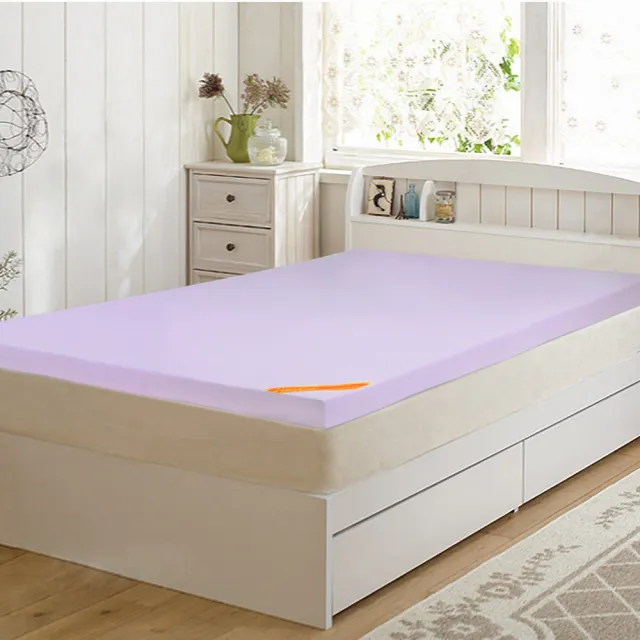 【LooCa】送枕x1-吸濕排汗全釋壓3cm記憶床墊(單人3尺-共3色)
