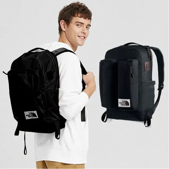 【The North Face】CREVASSE 多功能舒適耐磨後背包25.5L/電腦書包(3KY4-KS7 黑 V)