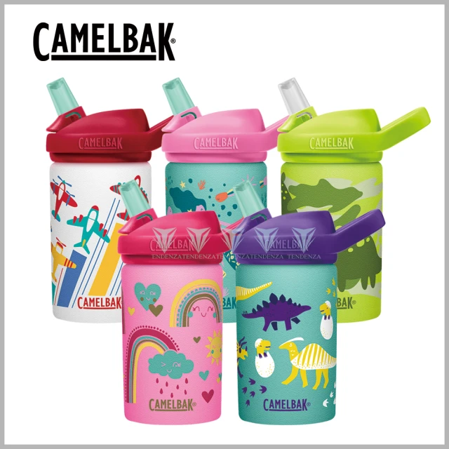 CAMELBAK 400ml eddy+ 兒童吸管單層不鏽鋼水瓶(全新改款/霧面設計)