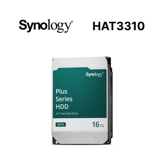 Synology 群暉科技Synology 群暉科技 HAT3310 16TB 3.5吋PLUS系列 NAS專用硬碟