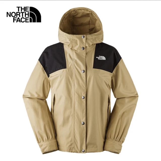 The North Face TNF 防水透氣連帽外套 W DRYVENT BLOCKING JACKET - AP 女 卡其(NF0A7QSILK5)