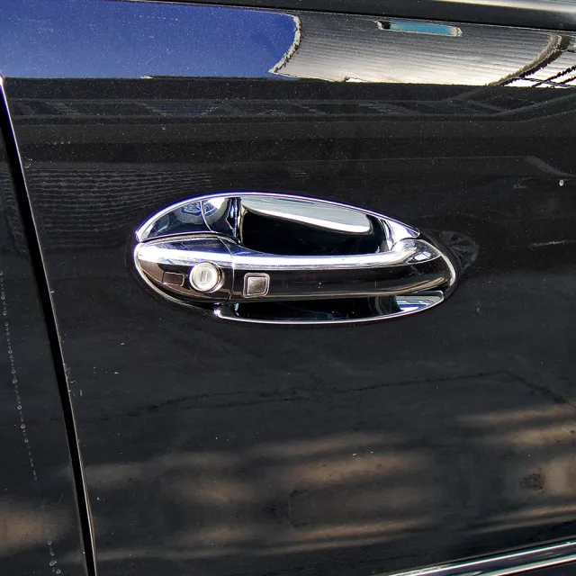 【IDFR】Benz 賓士 ML W164 2005~2011 鍍鉻銀 車門防刮內襯保護貼(車燈框 改裝 鍍鉻 ML W164)