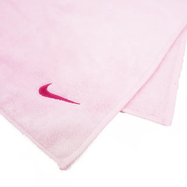 【NIKE 耐吉】Solid Core 毛巾 運動 瑜珈 登山 居家 80x35cm 淺粉(AC9637-606)