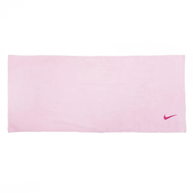 【NIKE 耐吉】Solid Core 毛巾 運動 瑜珈 登山 居家 80x35cm 淺粉(AC9637-606)