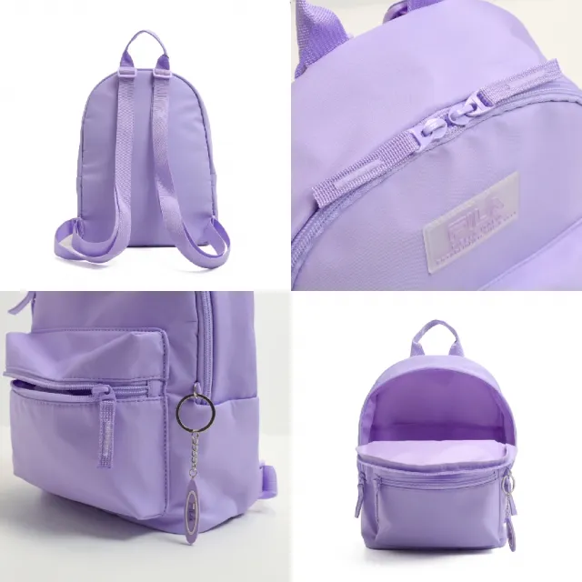 【FILA】後背包 Backpack 紫 多夾層 可手提 背包 書包 雙肩包 斐樂(BPY3000PL)