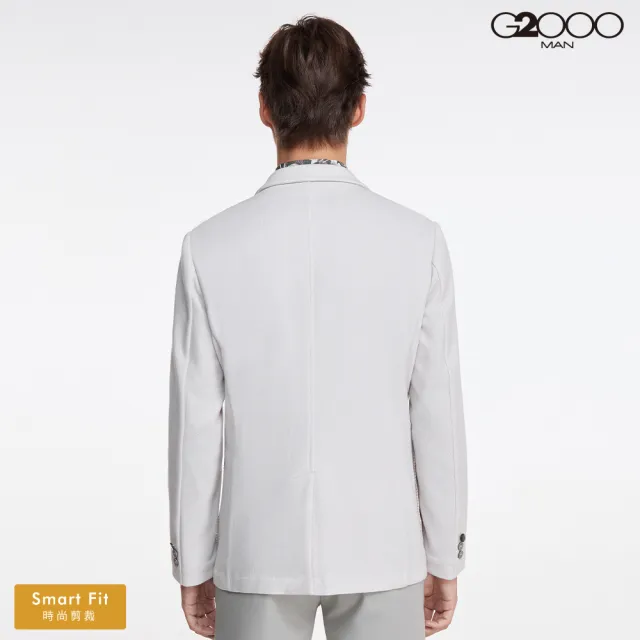 【G2000】雙釦點狀針織西裝式外套-灰色/只能乾洗(3111101290)