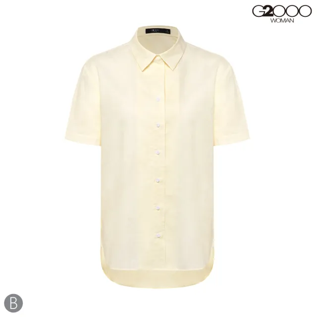 【G2000】清新風格短袖上班襯衫(2款可選)