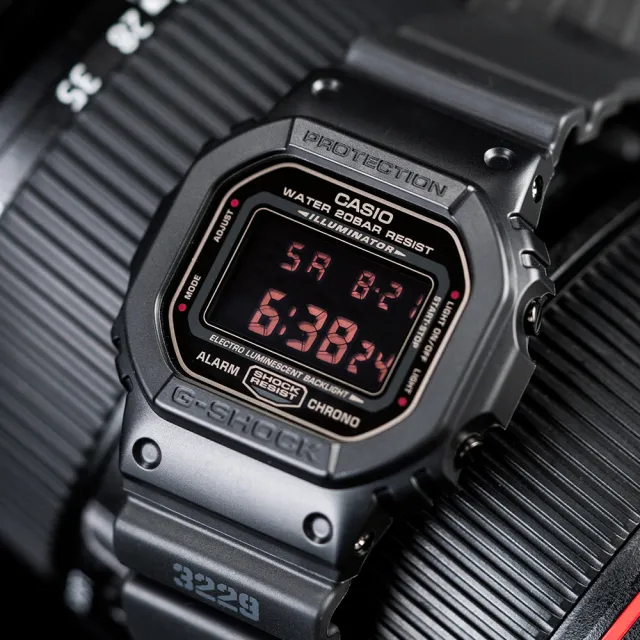 CASIO 卡西歐】G-SHOCK 神秘暗黑經典潮流概念錶(黑-DW-5600MS-1