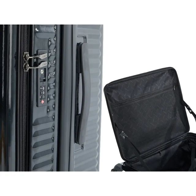 【SNOW.bagshop】28吋行李箱前開設計拉鍊式主袋(防刮360度靜音雙飛機輪)