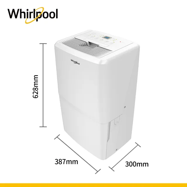【Whirlpool 惠而浦】二級能效26.5公升節能除濕機(WDEE60AW)