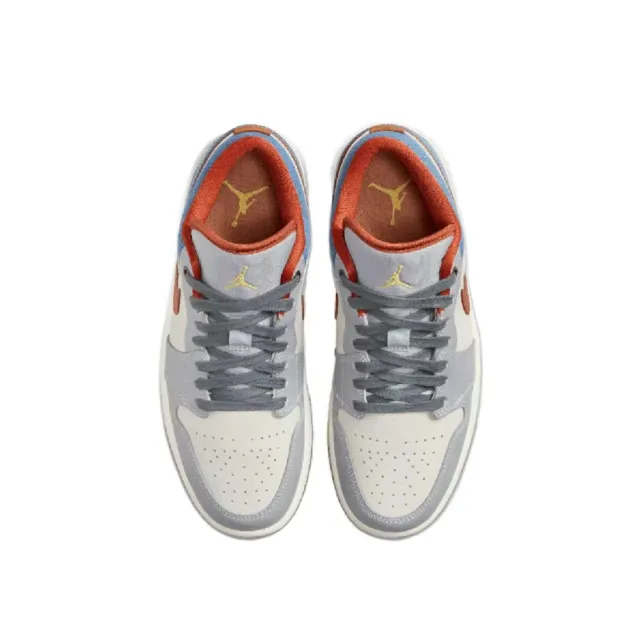 【NIKE 耐吉】W Air Jordan 1 Low SE Phantom 拼接 丹寧牛仔 AJ1 女鞋 休閒鞋 FZ5045-091