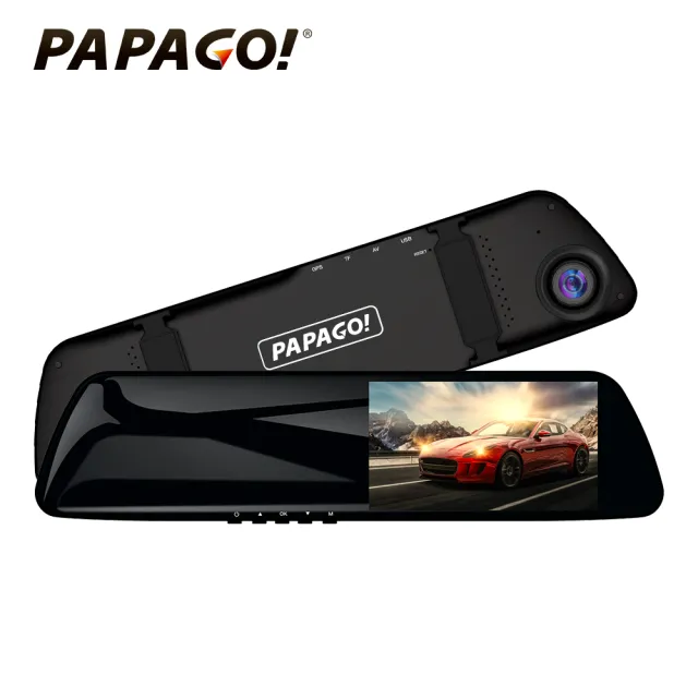 【PAPAGO!】FX770 前後雙錄 大廣角 後視鏡型 行車記錄器(贈到府安裝+32G記憶卡)