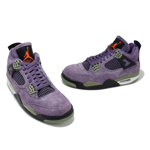 NIKE 耐吉】休閒鞋Wmns Air Jordan 4 Retro 女鞋紫綠Canyon Purple AJ