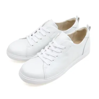 【REGAL】經典休閒輕便舒適綁帶小白鞋 白色(P790-WT)