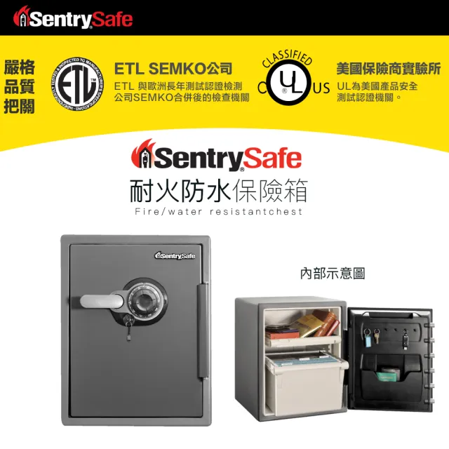 SentrySafe Sentry Safe 防水耐火保險箱SFW123BSC - PChome 24h購物