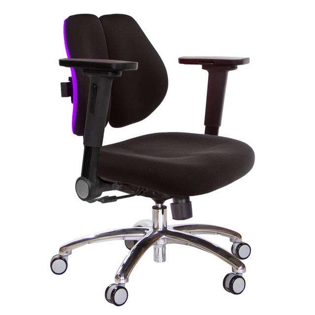 GXG 吉加吉 低雙背 電腦椅 鋁腳/4D平面摺疊扶手(TW-2603 LU1H)