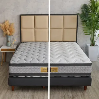 【SLIM】雙面雙感 石墨烯保暖+台灣玉涼感加厚硬式獨立筒床墊(單人加大3.5尺)