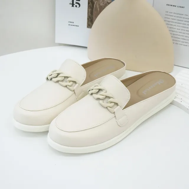 【MATERIAL 瑪特麗歐】女鞋 穆勒鞋 MIT一字鍊條懶人鞋 T5750(穆勒鞋)