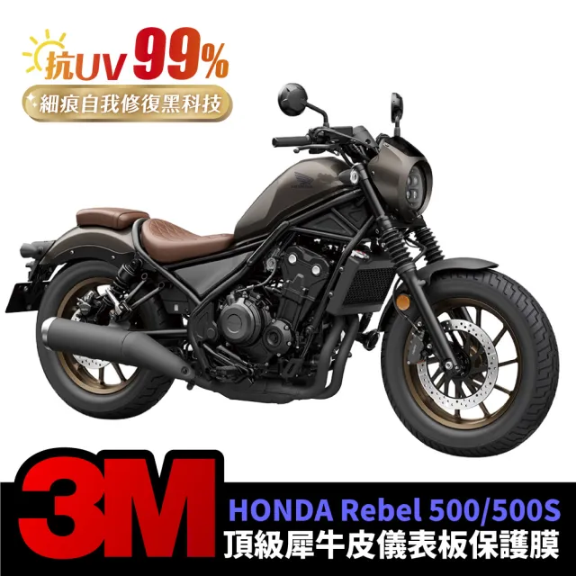 【XILLA】HONDA Rebel 500/500s 專用 儀表板 3M犀牛皮保護膜 螢幕保護貼(細痕自我修復 抗黃 透亮)